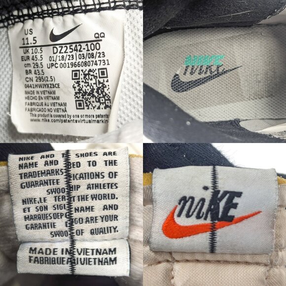 NIKE Men’s Blazer Mid ‘77 PRM Split - Wht/Blk Casual Shoes Sz 11.5 DZ2542-100 main image 9